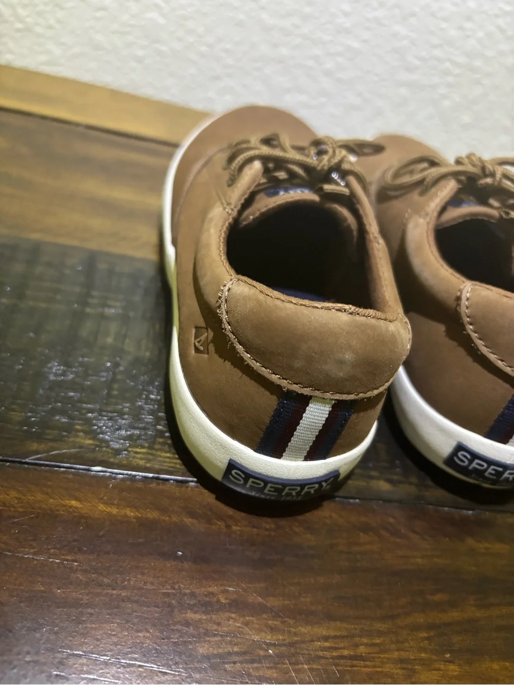 ✨NEW Little Kids Sperry Spinnaker Washable Tan Lace-Up Dress Sneakers- Size 1M✨